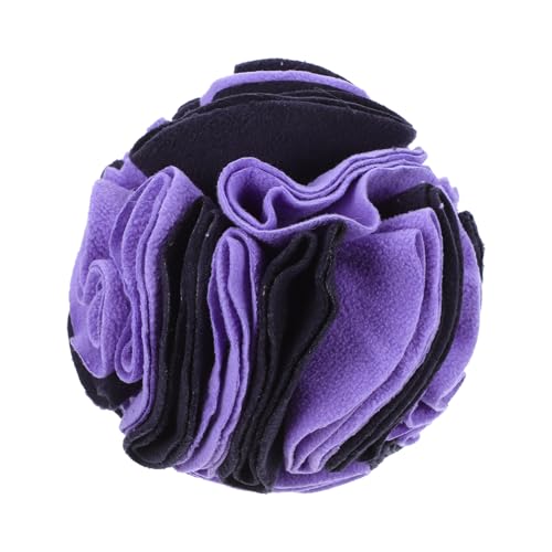 GREENADSCAPE 1stk Haustier Riechende Glühbirne Welpenschnupfen Futtermatte Für Hunde Futterdecke Für Welpen Hundespielzeug Kleine Hunde Hundefutter Kleiner Hund Kauspielzeug Violett Polarfleece von GREENADSCAPE