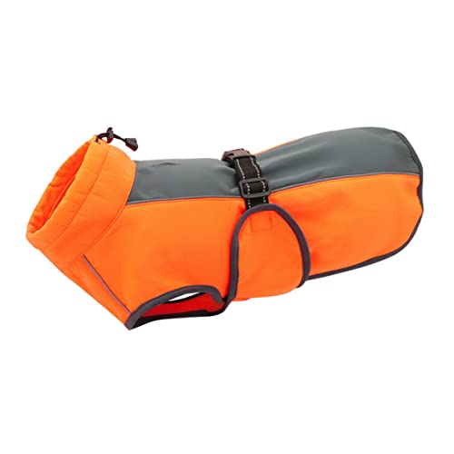 GREENADSCAPE 1stk Haustierjacke Welpen Mäntel Leichte Jacke Welpenkleidung Hundemantel Für Kaltes Wetter Winddichter Hundemantel Hundejacke Weste Warmer Mantel Winterkleidung Polyester Orange von GREENADSCAPE