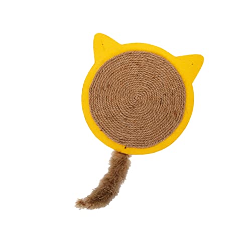 GREENADSCAPE 1stk Katzenspielzeug Katzen-kratzunterlage Katzen Katzenteppich Kratzer Katze Kratzmatte Abs Spielzeugkatzen Gießen Katze Zauberstab Katzenrätsel Katzenzubehör Yellow von GREENADSCAPE