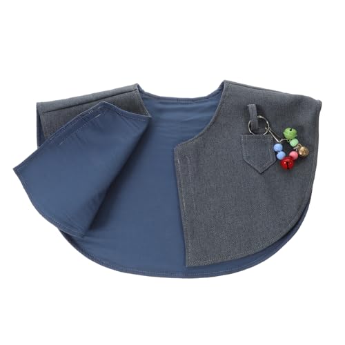 GREENADSCAPE 1stk Papagei Armschutz Flight Suits Pee Pads Vogel-schulterabdeckung Anti-Biss Papagei Kratzfester Schulterumhang Spielzeug-Haustiere Papagei Kleiderschutz Vogelwindel Stoff Navy von GREENADSCAPE