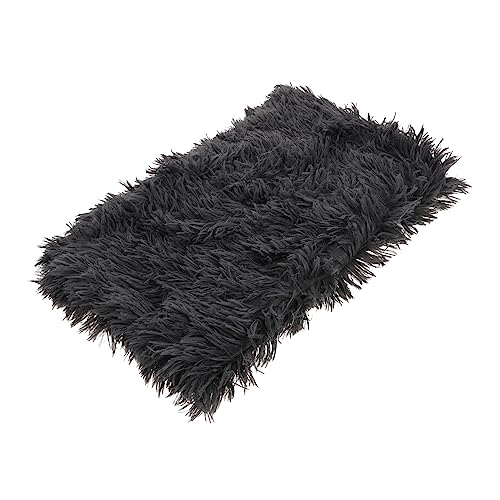 GREENADSCAPE 1stk Plüsch Haustiermatte Beruhigendes Hundebett Plüsch-katzendecke Winterliches Haustierbett Haustier Warmes Bett Kissen Für Haustiere Ausgestopfter Welpe Dark Grey Polyester von GREENADSCAPE