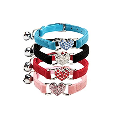 GREENADSCAPE 1stk Verstellbares Katzenhalsband Katzenhalsbänder Für Mädchen Katzenhalsbandseil Mehrfarbige Welpenhalsbänder Welpen Halsband Mit Katzenglocke Welpenhalsband Blue von GREENADSCAPE