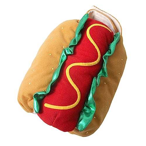 GREENADSCAPE Haustier Hot Dog Kostüm XXL Festliches Haustier Festival Tragen Bequeme Kleidung für Hunde und Katzen von GREENADSCAPE