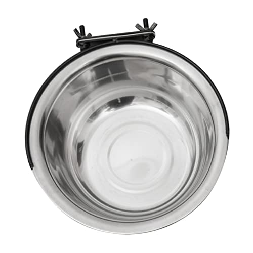 GREENADSCAPE 1stk Wassernapf Für Tierfutter Katzen Tank Hundenäpfe Auf Ständern Zwinger Wassernapf Haustiernapf Stapelbare Welpenschalen Für Haustiere Futterschalen Hundenapf Matte Silver von GREENADSCAPE