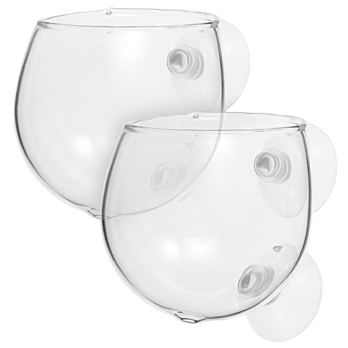 GREENADSCAPE Aquarium Pflanzen 2 Pack Glas Pflanze Tassen Boden Belüftung Löcher Für Wasserpflanzen von GREENADSCAPE