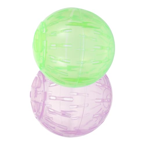 GREENADSCAPE 2 Stück Hamster Laufball Spielzeug Transparente Hamster Bälle Zwerghamster Übungsbälle Käfig Ratten Laufbälle Chinchilla Laufbälle Igel Laufbälle Übungsbälle Für Hamster von GREENADSCAPE