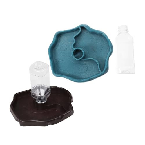GREENADSCAPE 2stücke Automatischer Reptilien-wasserspender Für Schildkröten Und Echsen Langlebige Futter Und Trinkschale Zwei Farben Leicht Zu Reinigen Befüllen Für Terrarien Und Haustiere GREENADSCAPE 2stücke Automatischer Reptilien-wasserspender Für Schildkröten Und Echsen Langlebige Futter Und Trinkschale Zwei Farben Leicht Zu Reinigen Befüllen Für Terrarien Und Haustiere von GREENADSCAPE