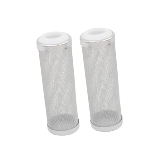 GREENADSCAPE 2St Filtereinlassschutz Filter für Fischbecken Filtermaschen-Einlassgehäuse Aquarienfilterschutz Replacement Filter ersatzfilter Filtereinlassabdeckung Aquariumzubehör Weiß von GREENADSCAPE