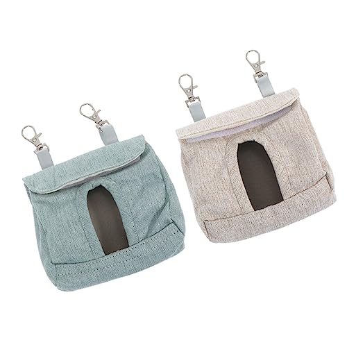 GREENADSCAPE 2St Kaninchen-Heu-Tasche Hamster Futterspender für Haustiere Häschen-Feeder Hasen zubehör kaninchenzubehör Futterbeutel für Kaninchen meerschweinchen fütterer zum aufhängen Stoff von GREENADSCAPE