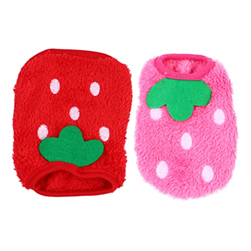 GREENADSCAPE 2St Kleidung für Haustierkaninchen Guinea-Kostüm ausgestopfter Welpe Warmer Chihuahuamantel Bunny Jacket hasenkostüme Kaninchen-Kleidung Haustierkleidung für Welpen Korallenvlies von GREENADSCAPE