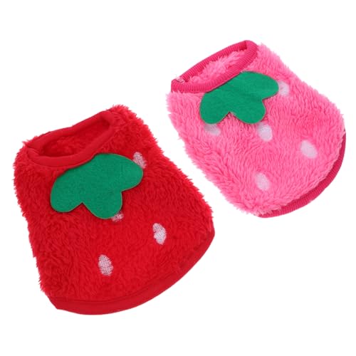 GREENADSCAPE 2St Kleidung für Haustierkaninchen Pullover für Kaninchen Dackelkleidung Wintermäntel Weihnachtshund Bunny Jacket hasenkostüme Heimtierbedarf Erdbeer-Kaninchenmantel Korallenvlies GREENADSCAPE 2St Kleidung für Haustierkaninchen Pullover für Kaninchen Dackelkleidung Wintermäntel Weihnachtshund Bunny Jacket hasenkostüme Heimtierbedarf Erdbeer-Kaninchenmantel Korallenvlies von GREENADSCAPE