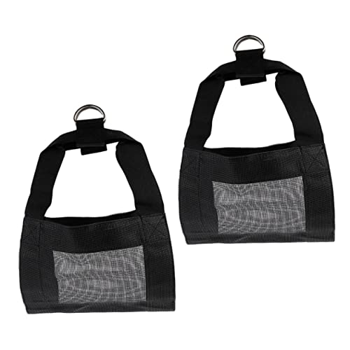 GREENADSCAPE 2St Tierwaage Wadenhängegewicht Wiegeschlinge für kleine Ziegen Ziegen-Kälberschlinge hundewaage Wiegeslinge atmungsaktive Wadenschlinge Wiegeschlinge für Welpen Nylon Black von GREENADSCAPE