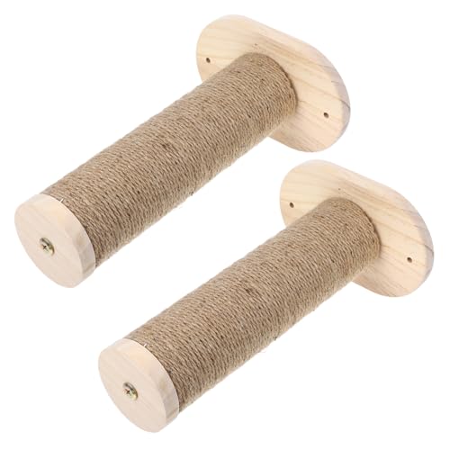 GREENADSCAPE 2 Stücke Katze Schritte Sitzstange Holz Katze Klettern Schritte für Kätzchen Montiert Katze Scratcher von GREENADSCAPE