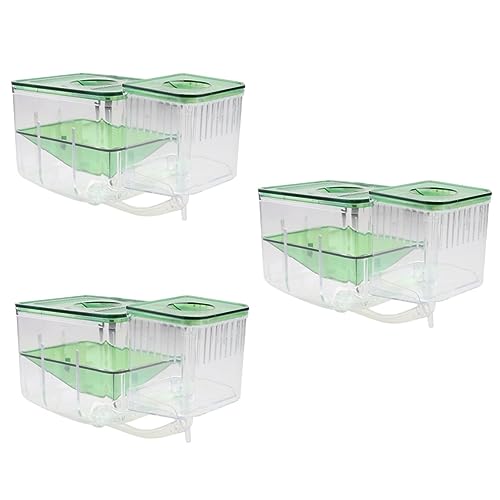 GREENADSCAPE 3er-Box Zuchtbecken Für Aquarien Lebender Fisch Aquarienzüchter Fischzuchtkegel Aquariengewöhnung Fischschalen Für Goldfische Fischgärtnerei Für Aquarien Eier Aus Salzlake Guppy von GREENADSCAPE