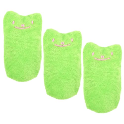 GREENADSCAPE 3pcs Katzen Spielzeug Süßer Kätzchen Katzenminen Spielzeug Cartoon -Form Kätzchen Catnip Toy Netter Katze Spielzeug von GREENADSCAPE