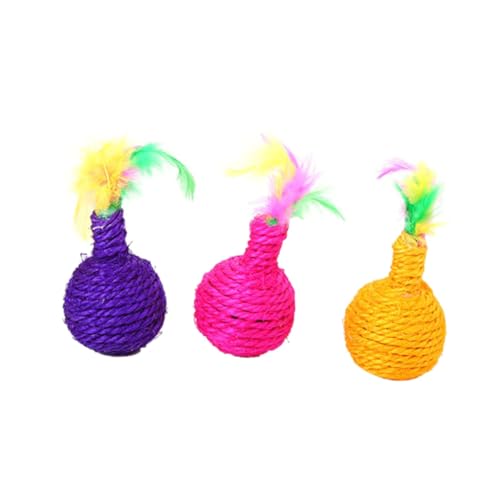GREENADSCAPE 3 in 1 Katzenspielzeug Sisalbälle Kätzchen Teaser Haustier Biss Spielzeug Kratzer Preventer Mentale Zufällig GREENADSCAPE 3 in 1 Katzenspielzeug Sisalbälle Kätzchen Teaser Haustier Biss Spielzeug Kratzer Preventer Mentale Zufällig von GREENADSCAPE