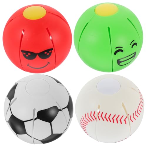 GREENADSCAPE Hundespielzeug Ball 4 Stück Ballspielzeug Beißball Für Hunde Spielzeug Für Haustiere Elastisches Spielzeug Für Welpen Zahnungsspielzeug Hundespielzeug Für Hunde Dekompressionsspielzeug von GREENADSCAPE