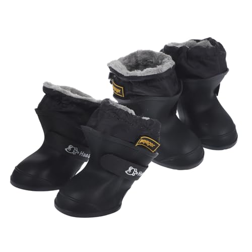 GREENADSCAPE 4 Stück wasserdichte Haustier Regenstiefel Für Regentage Haustierbekleidung Haustierpfoten Regenstiefel Hunde Regenschuhe Haustierpfoten Outdoor Schuhe Haustier Galoschen von GREENADSCAPE