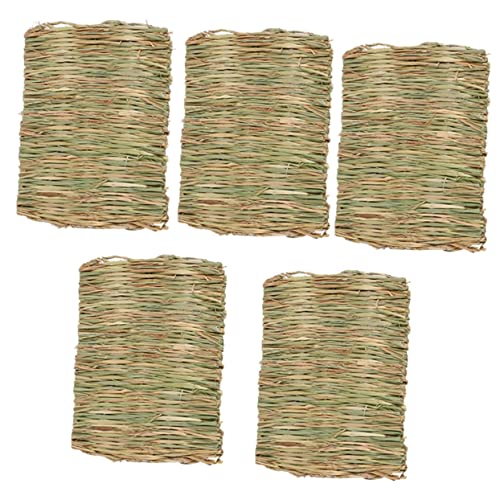 GREENADSCAPE Gewebte Grasmatte Einstreumatte für Kaninchen und Häschen Haustier-Grasmatte gewebtes Bett Einstreumatte für Kaninchenkäfig von GREENADSCAPE