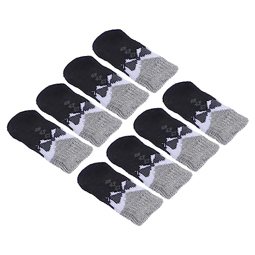 GREENADSCAPE 8 STK Haustier Socken Haustiersocken Katzensocke Für Katzen Hundepfote Hundeschuhe Rutschfester Welpe rutschfeste Welpensocken Hund Füße Schutz rutschfeste Welpenschuhe Polyester von GREENADSCAPE