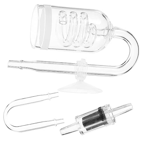 GREENADSCAPE Aquarium CO2 Diffusor Set Mit Saugnapf Runder Boden CO2 Refiner Für Fischbecken Ideal Zur Verbesserung des Pflanzenwachstums Und Der Wasserqualität von GREENADSCAPE