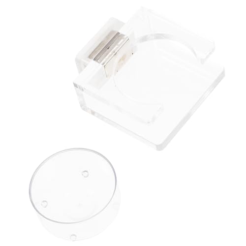 GREENADSCAPE Reptilienfutterspender für Kleine Reptilien Magnetische Futter und Wasserschale aus Robustem Kunststoff Transparent für Gecko Schildkröte 1 Stück GREENADSCAPE Reptilienfutterspender für Kleine Reptilien Magnetische Futter und Wasserschale aus Robustem Kunststoff Transparent für Gecko Schildkröte 1 Stück von GREENADSCAPE