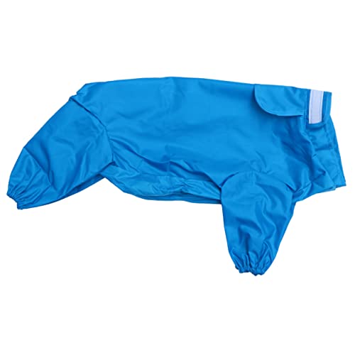 GREENADSCAPE Blauer Kapuzenpullover Für Hunde Regenbekleidung Hundemäntel Wasser Und Welpen Regenbekleidung Blau von GREENADSCAPE