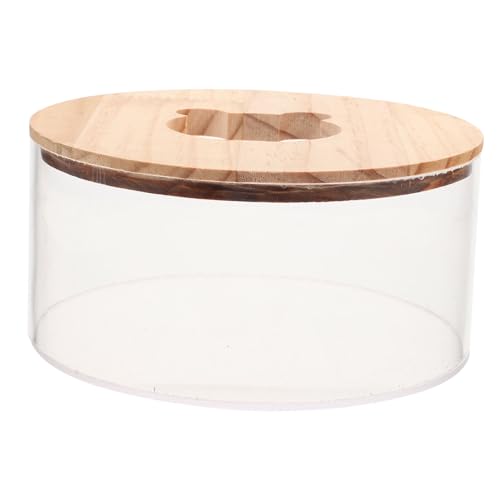 GREENADSCAPE Box Hamster Badezimmer Panda Tuch Für Hunde Mülleimer Mit Deckel Behälter Mit Deckel Hamster Sand Badehülle Rennmaus Toilette Hamster Badewanne Sand Meerschweinchen Zubehör von GREENADSCAPE