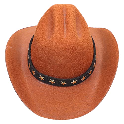 GREENADSCAPE Cowboy-Hut Hunde Hut hundekleidung Dog Accessories Hundesommerhut Hunde Kleidung Vintage-Hüte Vintage Hundekopfbedeckung Welpe Hut für Haustierkostüme Party-Hundekopfschmuck Brown von GREENADSCAPE