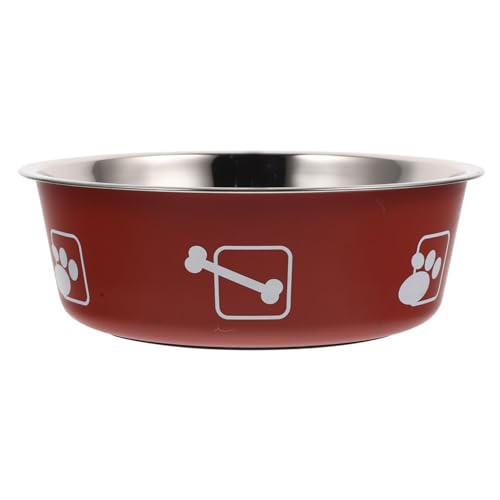 GREENADSCAPE Edelstahlschüssel für Haustiere Futternapf für Hunde Spenderbehälter Hundenäpfe pet Feeder pet Water Bowl Praktischer Hundenapf rostfreier hundefutterautomat Rostfreier Stahl von GREENADSCAPE