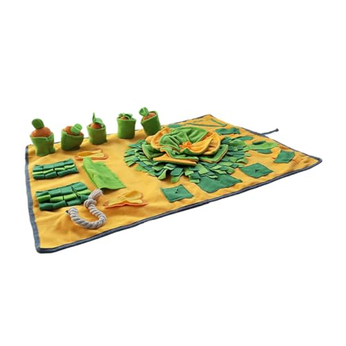 GREENADSCAPE Futtermatte für Haustiere Puzzle-Zubehör Spielzeuge Kätzchen Zubehör Pet-Eat-Trainingspad interaktives Spielzeug pet Supplies Schnüffelmatte für den Haushalt Haustierzubehör Stoff von GREENADSCAPE