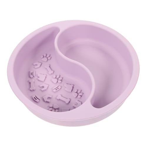 GREENADSCAPE Futternapf aus Silikon für Haustiere Langsamer Fressnapf für Hunde Heimtierbedarf pet Feeder pet Water Bowl Katzennapf Katzennäpfe schöne Futternapf schöner Hundenapf Kieselgel von GREENADSCAPE