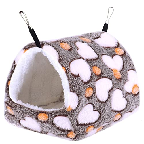 GREENADSCAPE Hängematte für Hamster hängendes Bett Hamster-Aktivitätsspielzeug Hasenkäfige haustierbett pet Bed Schlafsack Wärmebett für kleine Haustiere hängende Winterbettwäsche für Haustiere von GREENADSCAPE