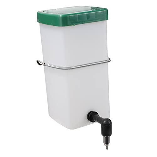 GREENADSCAPE Hängender Trinkbrunnen Transparente Wasserflaschen Automatischer Futterspender Wasserspender zum Aufhängen für Haustiere Auslaufsicherer Futterautomat für Haustiere PVC von GREENADSCAPE