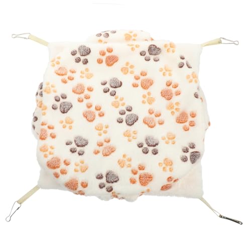 GREENADSCAPE Hamster Hängematte Käfig für Sittiche im Winter Hängematte für Winterhamster hamsterbett Kleintier Schlafplatz Schlafsack Eichhörnchen-Hängematte Käfig Hängematte arktischer Samt von GREENADSCAPE