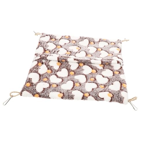 GREENADSCAPE Hamster Hängematte Spielzeughängematte für Kuscheltiere Haustier-Hängemattenbett hamsterzubehör Hamster zubehör Schlafsack Hamster geschmeidige Hängematte Doppellagige Hängematte von GREENADSCAPE