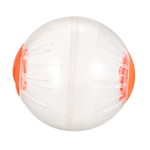 GREENADSCAPE Hamster Laufball Hamster hamsterspielzeug Nagetier Fitnessball Laufball für Hamster Hamster-Fitness Rattenball Welpe Rad Spielspielzeug Hamster herumlaufen Plastik Orange von GREENADSCAPE