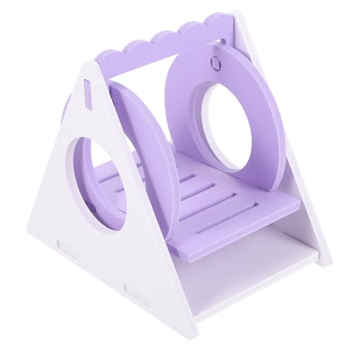 GREENADSCAPE Hamster Schaukel Spielzeug Hamsterkäfigschaukel Spielzeuge Hasen-hängematte Vogel-hängeschaukel Hamster Verstecken Spielzeug Eichhörnchen Schaukel Reptilien-hängebett PVC Violet von GREENADSCAPE