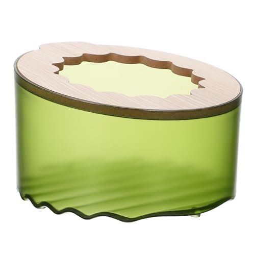 GREENADSCAPE Hamster Toilette Rosa Hamsterkäfig Kaninchenspielzeug Hamster-Leckereien Hasenzubehör Hamster klo Hamster sandbad Meerschweinchen-Toilette Meerschweinchen-Badewanne ABS， Green von GREENADSCAPE