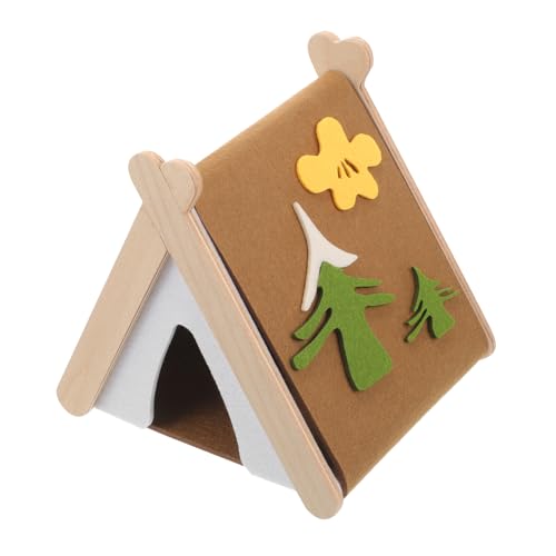 GREENADSCAPE Hamster Winterversteck Aus Filz Süßes Hamsterhaus Für Kleine Tiere Warmes Schlafhaus Für Nager Geeignet Für Käfige Und Zuhause Erdmännchenbraun GREENADSCAPE Hamster Winterversteck Aus Filz Süßes Hamsterhaus Für Kleine Tiere Warmes Schlafhaus Für Nager Geeignet Für Käfige Und Zuhause Erdmännchenbraun von GREENADSCAPE