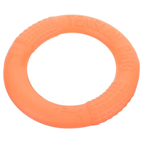 GREENADSCAPE Haustier- Dog chew Toy hundekauspielzeuge Hunde Flugscheibe dogfrisbee Hundespielzeug Hundescheibenspielzeug Trainingsscheiben für Welpen kauspielzeug für welpen Eva Orange von GREENADSCAPE