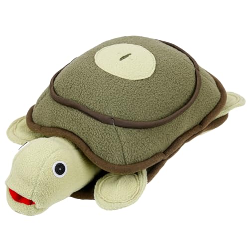 GREENADSCAPE Haustier Hund Plüschschildkröte Spielzeug Welpe Tierspielzeug Hundespielzeug Plüschtiere Interactive Dog Toys Plush Toy Plüsch-Schildkrötenpuppe Olive Green von GREENADSCAPE