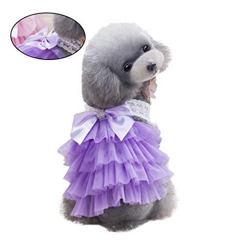 GREENADSCAPE Haustier Hunderock Haustier Hunde Tutu Kleid Haustier Kleidung Haustier Hunde Kleid Haustier Bowknot Kleid von GREENADSCAPE