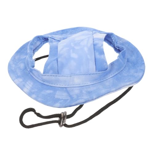 GREENADSCAPE Haustier Hut tiermütze pet Supplies hundesnack Haustierhut hundesofa Haustierhüte Outdoor-Hundekopfschmuck Bucket Hats für Hunde Welpen-Baseballmützen Hundemütze Baumwolle Sky-Blue von GREENADSCAPE