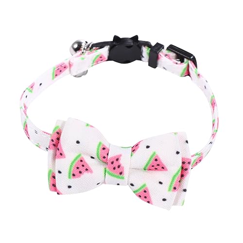 GREENADSCAPE Haustier Katzenhalsband Halloween-haustierhalsband Welpenhalsband Halsband Für Welpen Verstellbare Welpenhalsbänder Für Streu Zubehör Für Die Haustierpflege Welpe Fliege Rosa Tuch von GREENADSCAPE