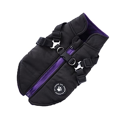 GREENADSCAPE Hundebekleidung Zubehör Gemütlicher Warmer Hundemantel Kleidung Für Hunde Haustierbekleidung Atmungsaktiv Schwarz L von GREENADSCAPE