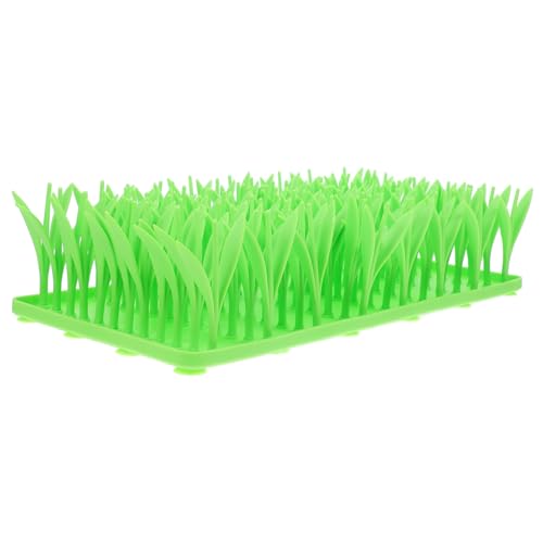 GREENADSCAPE Pets Slow Food Pad Große Silikon Grasmatte für Hunde und Katzen Robuste rutschfeste Futtermatte für Haustiere Schnüffelspaß von GREENADSCAPE