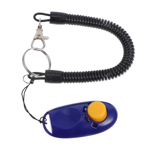 GREENADSCAPE Haustier-Trainer-Clicker Hundetraining Hilfsmittel Haustier Training clicker für Katzen Tragbarer Hundeklicker Katzen-Clicker-Trainer Clickertraining für Katzen Abs Blue von GREENADSCAPE