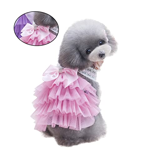 GREENADSCAPE Haustierkleidung Haustier Hundekleid Haustier Hunde Tutu Kleid Haustier Bowknot Kleid Haustier Hunderock von GREENADSCAPE