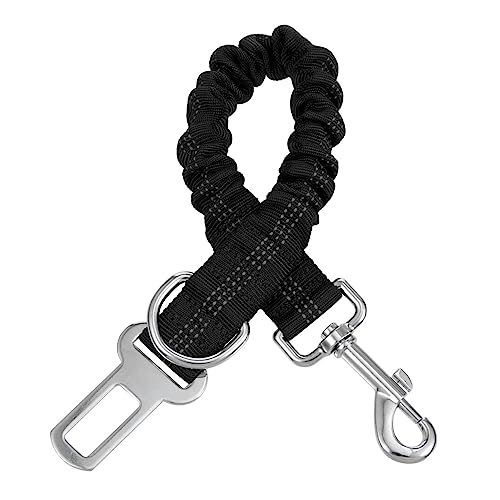 GREENADSCAPE Haustierleine Bungee-hundeleine Auto- Für Haustiere Hundeleinenseil Autositzgurte Hundespaziergang Hundeseil Welpenleinenzubehör Laufleine Für Haustiere Black Nylon von GREENADSCAPE